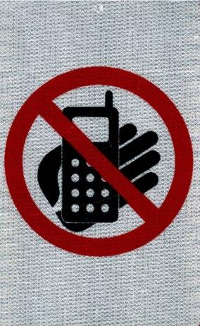 No Phone Zone Sign