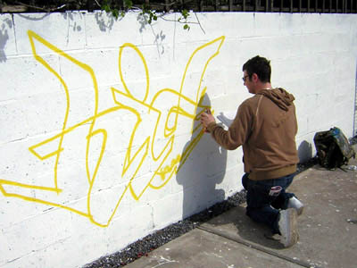Graffiti Painted on Wall
