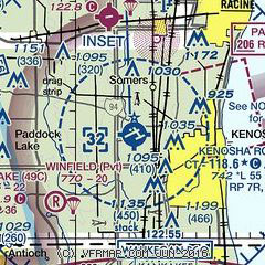 Kenosha Regional Airport Aeronautical Map
